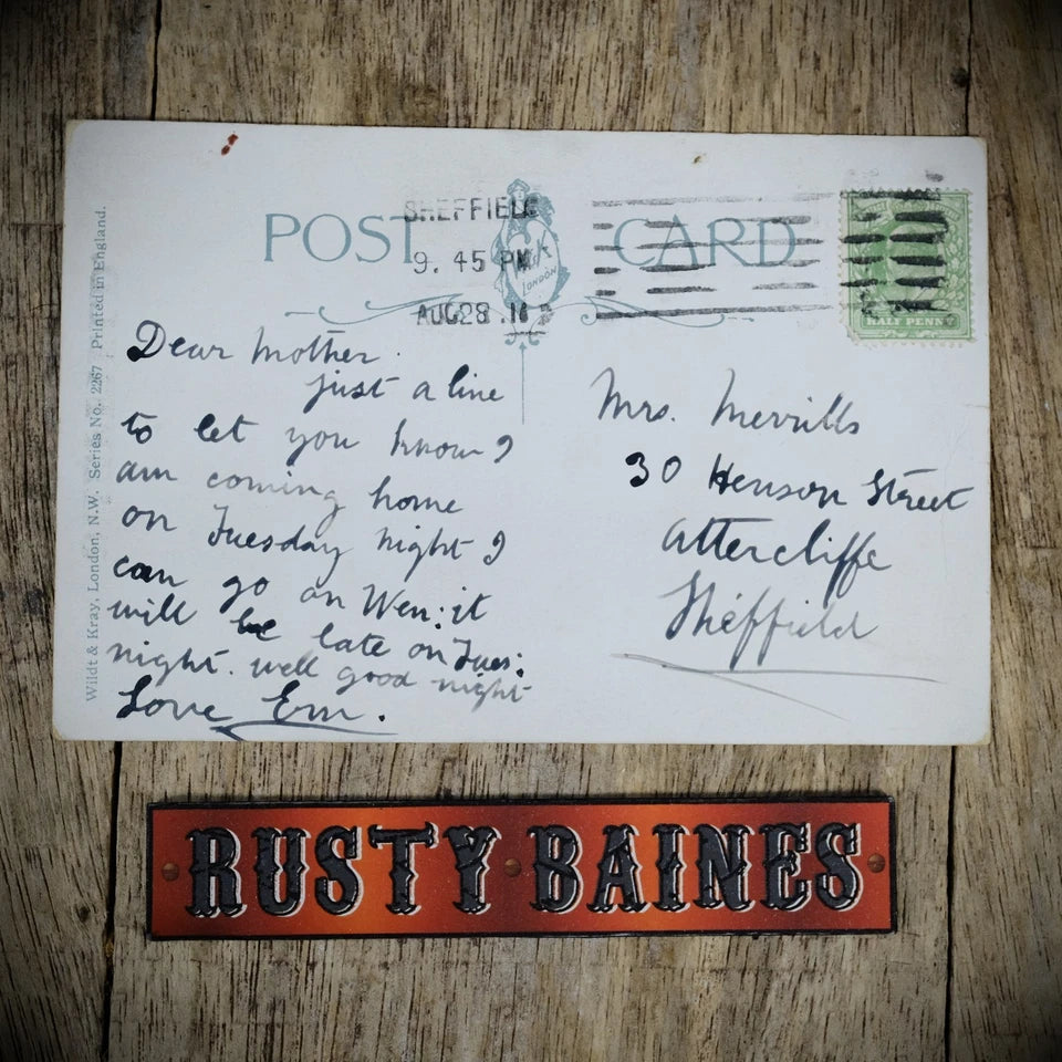 Postcard, Better Greetings, Glamour Lady, Man Sheffield, Printed