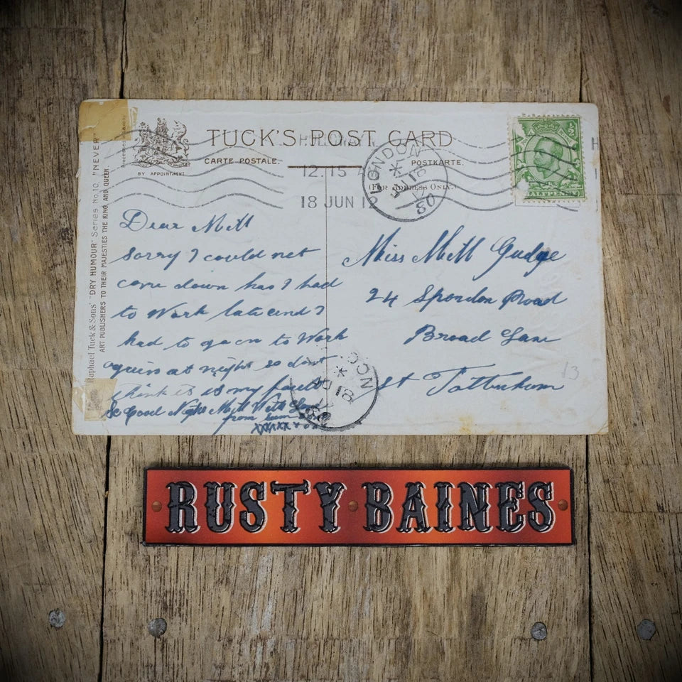 Postcard, Comic, Tuck Chromo, Never Find Fault, Man Hiding, Tree, DWIG