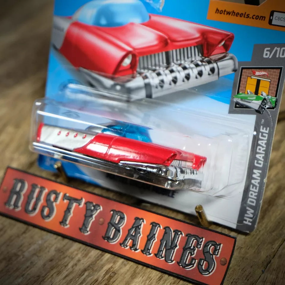 Hot Wheels, Mattel Dream Mobile, Space Age Futuristic Car, Red, Short Card
