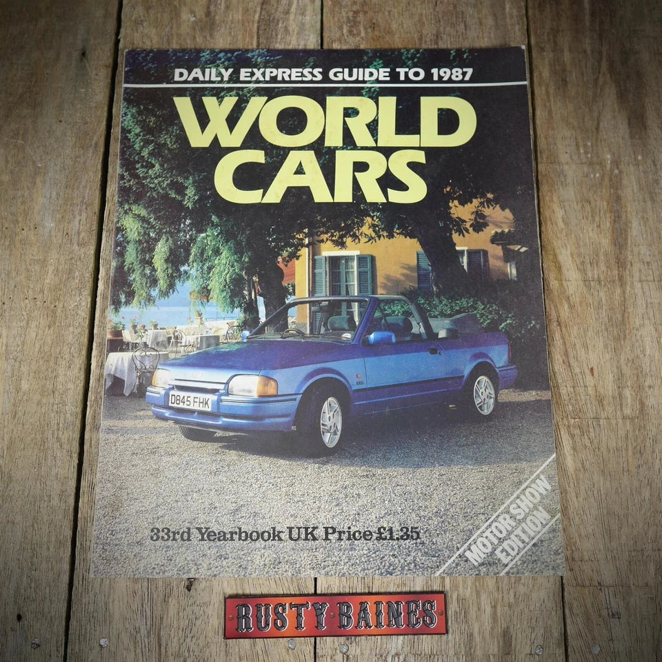 Vintage Back Issue Magazine Daily Express World Car Guide 1987