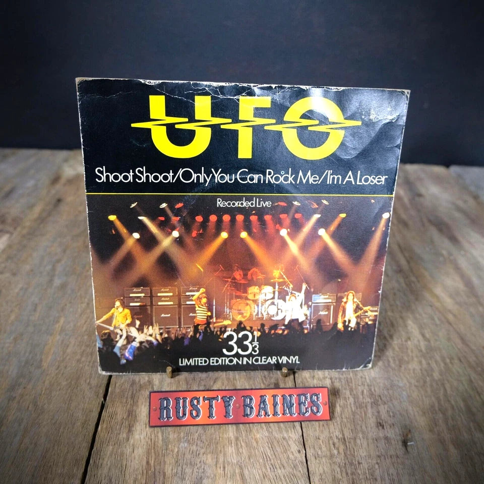 Record 7" Single, UFO Live, Shoot Shoot, Limited Edition Clear