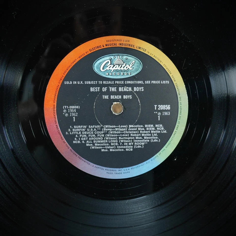 Record LP Album, Best of the Beach Boys, 20856 Mono