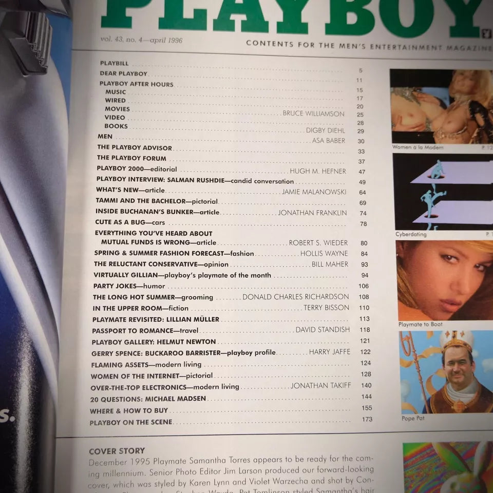 Playboy Magazine April 1996