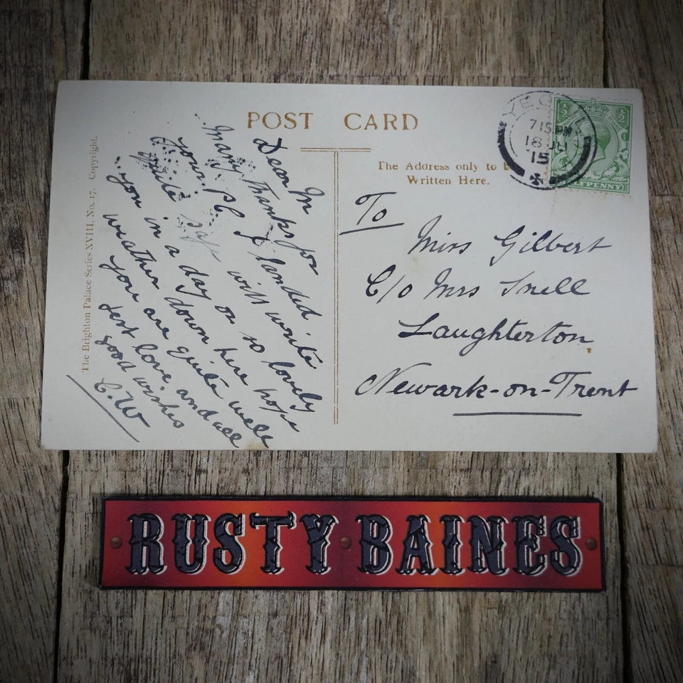 Postcard, Brighton, East Beach, Bathing Machines, Real Photo