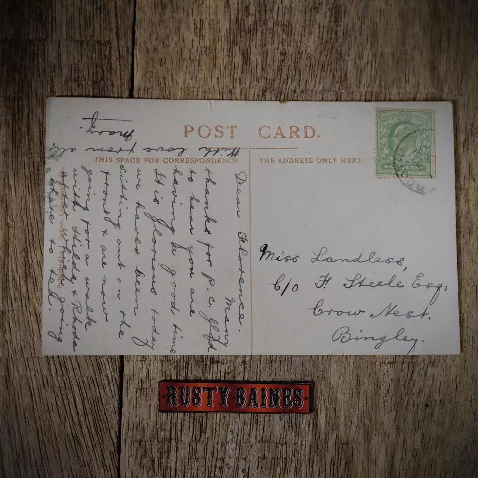 Postcard, Crawshawbooth Tram Terminus, Early 1900s