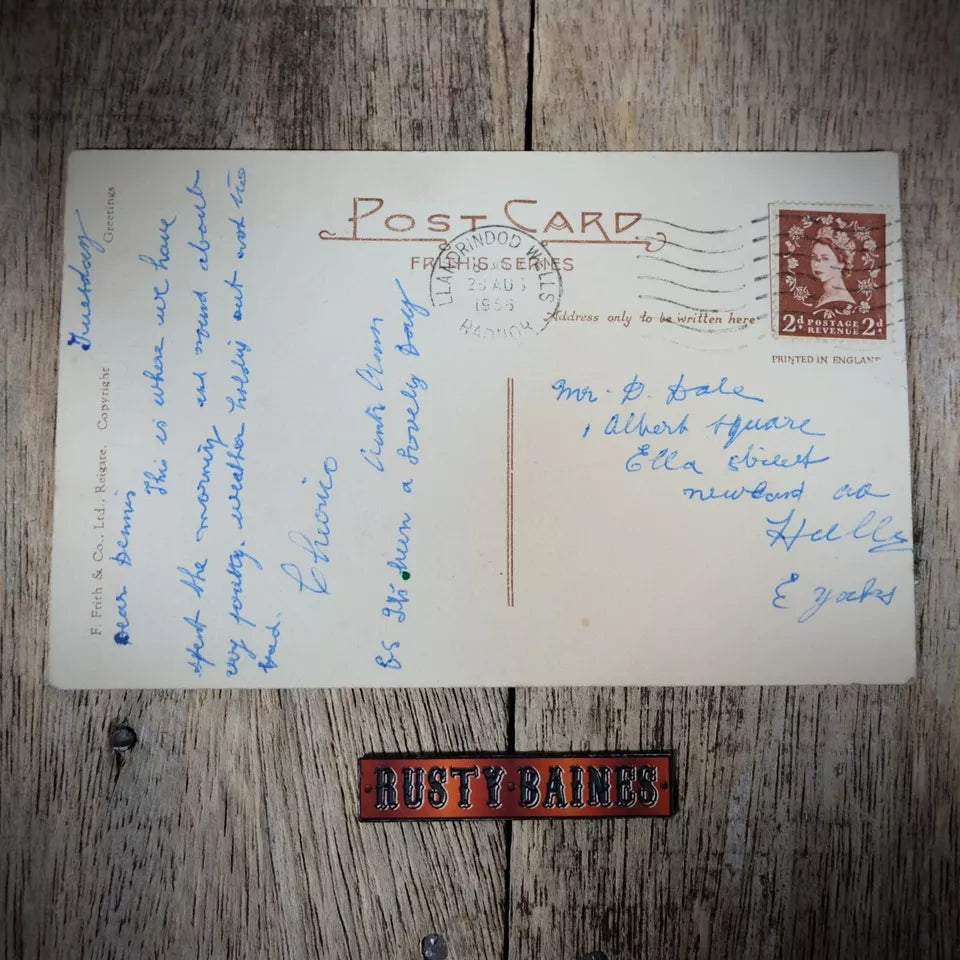 Postcard, Llandrindod Wells Lake, Wales, Printed