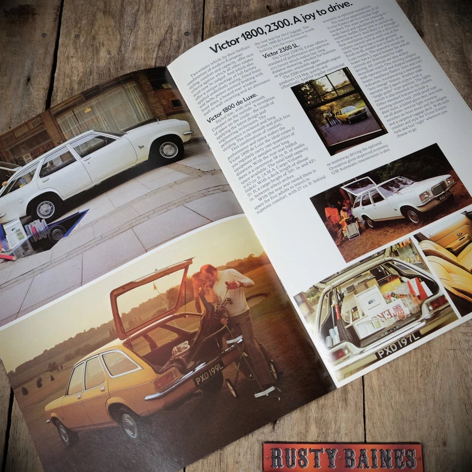 Car Brochure, Vauxhall Viva & Victor Estates, 1972
