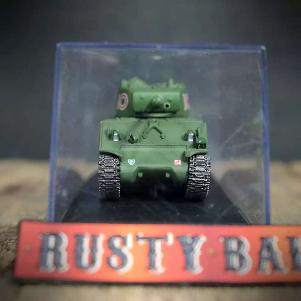 Art 3133 Tank Sherman Tank M4 A2 UK WW2, Cased