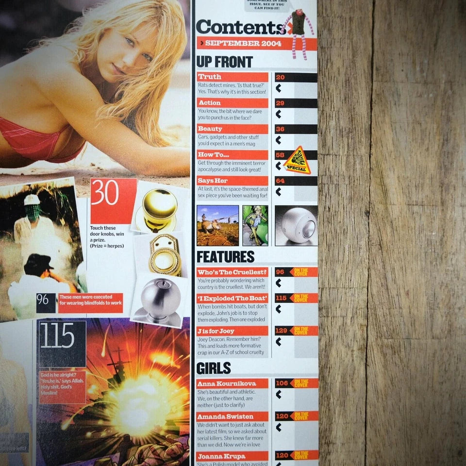 Maxim Magazine September 2004, Amanda Swisten/Anna Kournikova