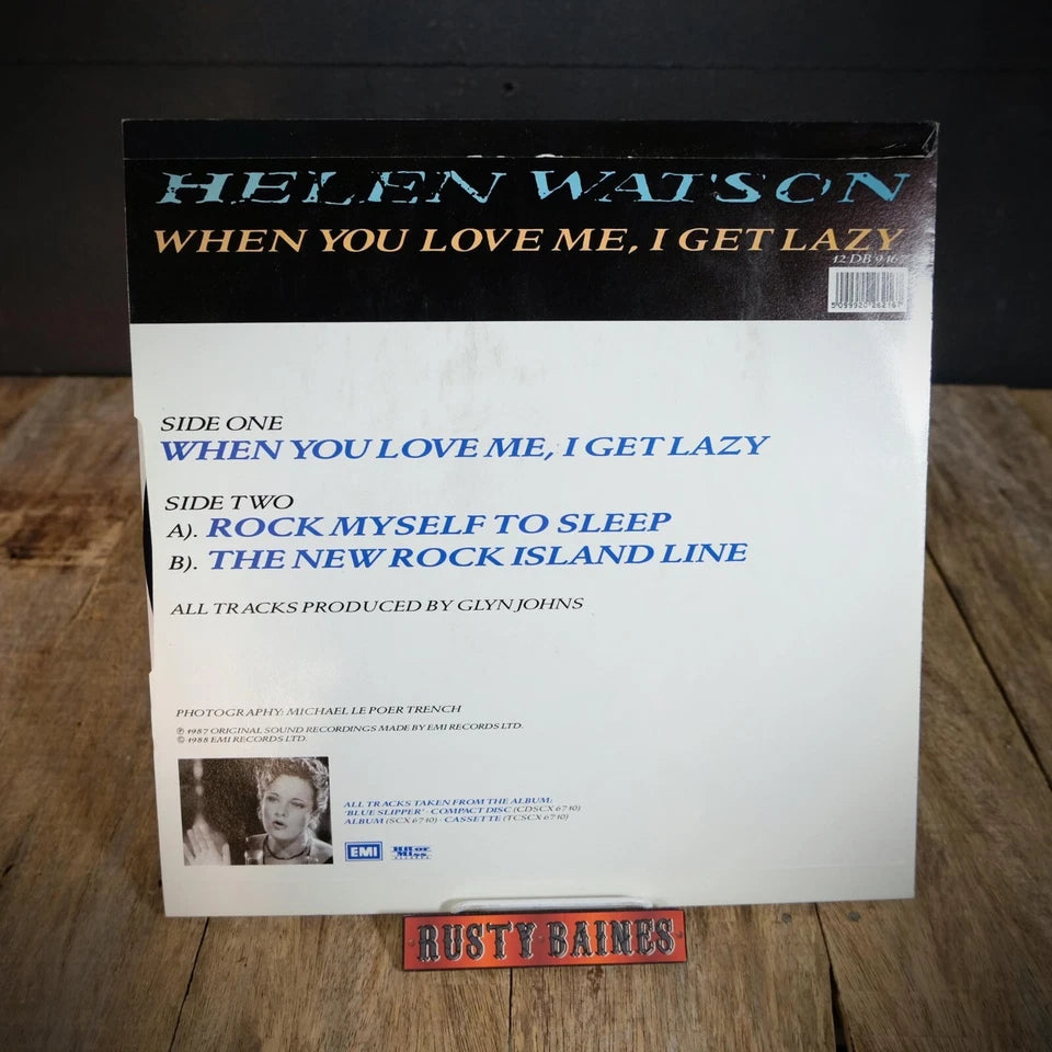 Record 12" Single, Helen Watson, When You Love Me I Get Lazy
