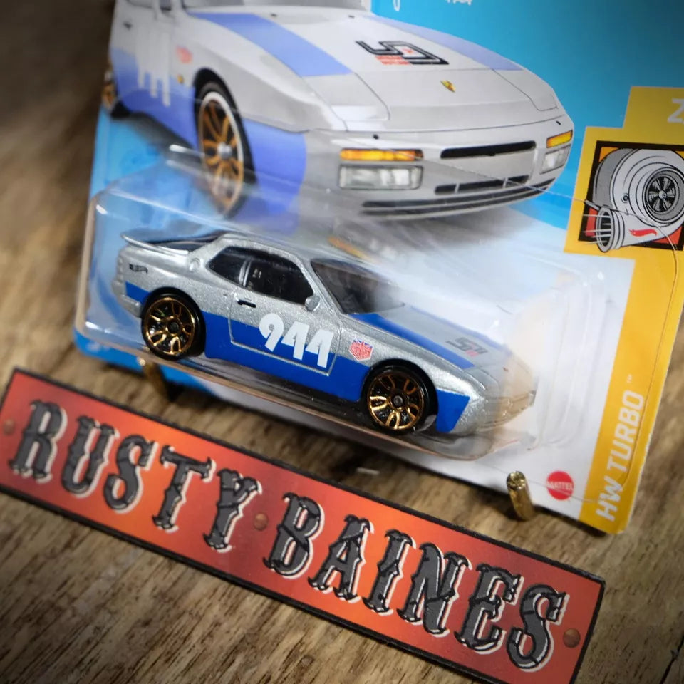 Hot Wheels, 89 Porsche 944 Turbo, Silver/Blue, HW Turbo, Short Card