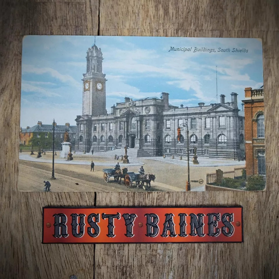 Postcard, South Shields Town Hall/Municipal Buildings, Printed