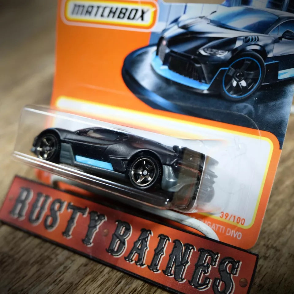 Matchbox, 2018 Bugatti Divo, Satin Black