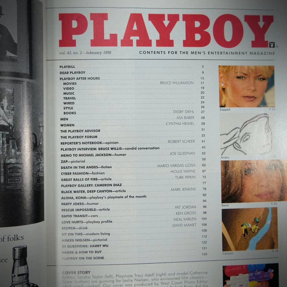 Playboy Magazine 1996 February