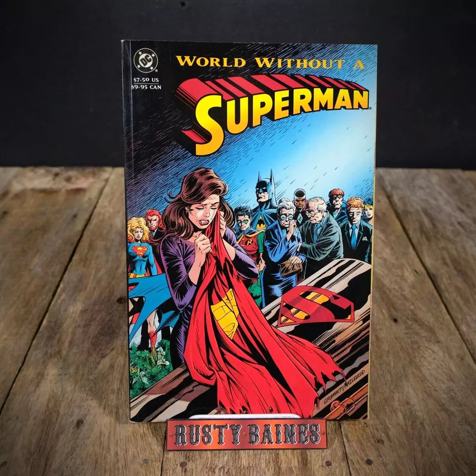 World Without a Superman, DC Comics, 1993 First Edition Softcover