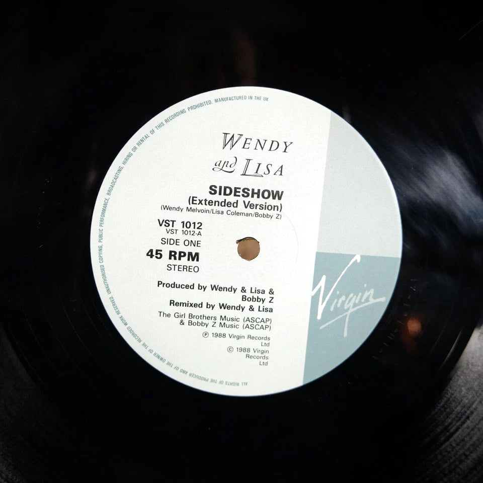 Record 12" Single, Wendy & Lisa, Sideshow
