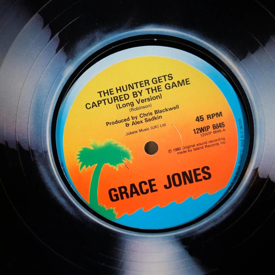 Record 12" Single, Grace Jones, The Hunter Gets Captured by the Game