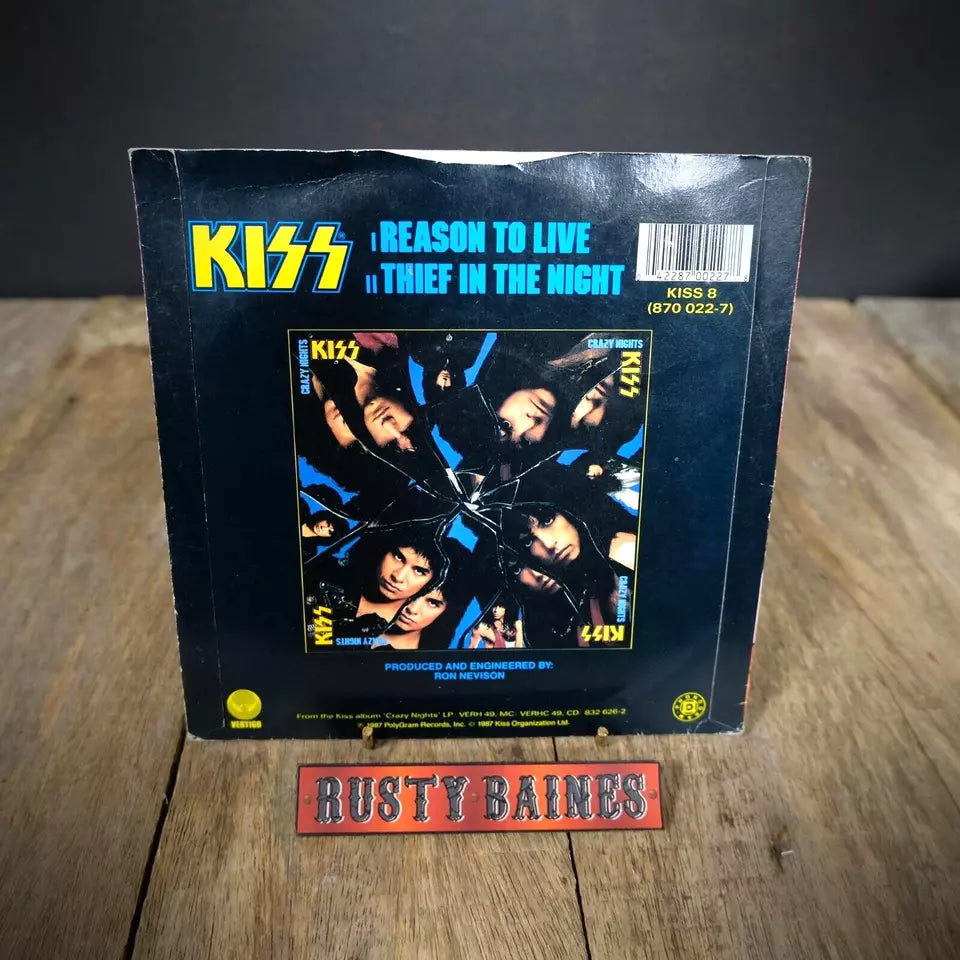 Record 7" Single, Kiss, Reason to Live