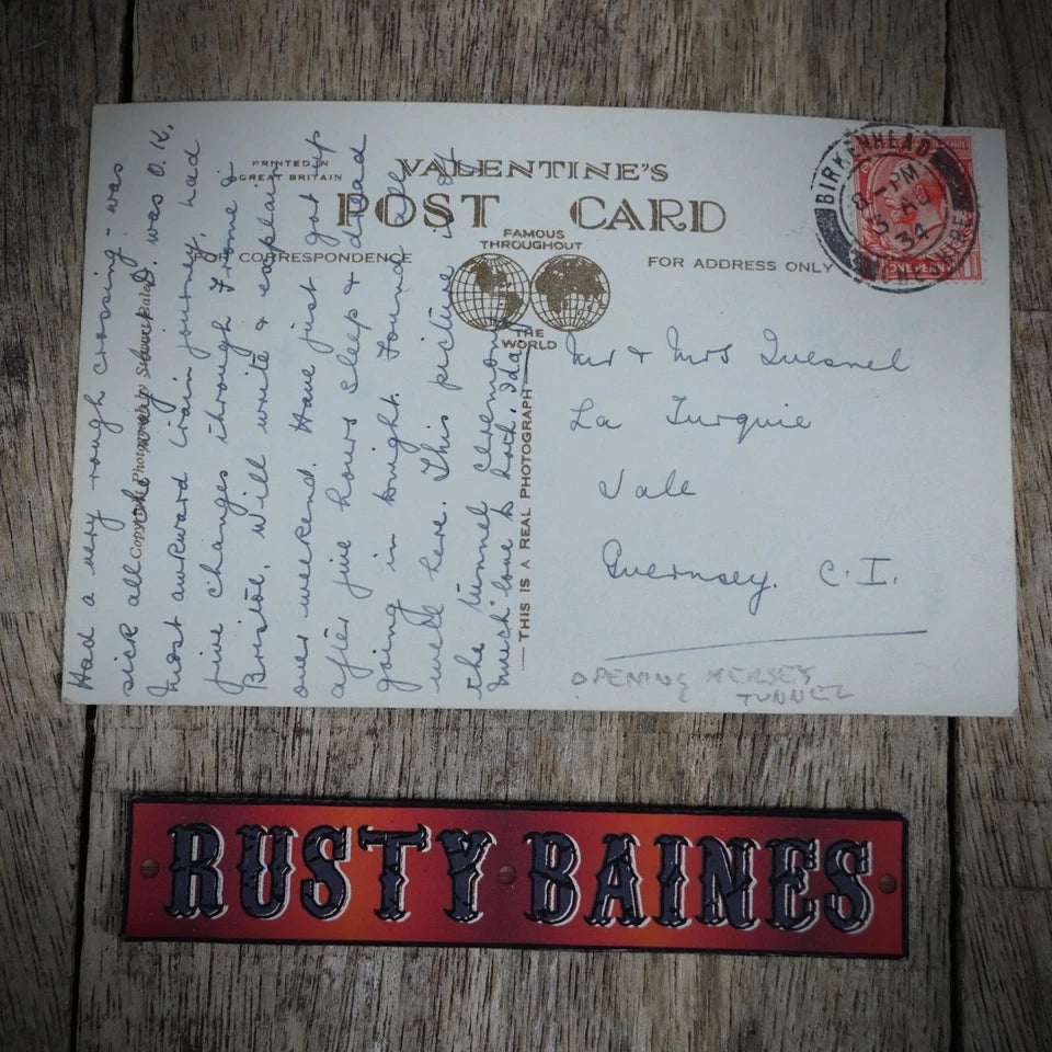 Postcard, Liverpool Mersey Tunnel Opening Ceremony, Real Photo