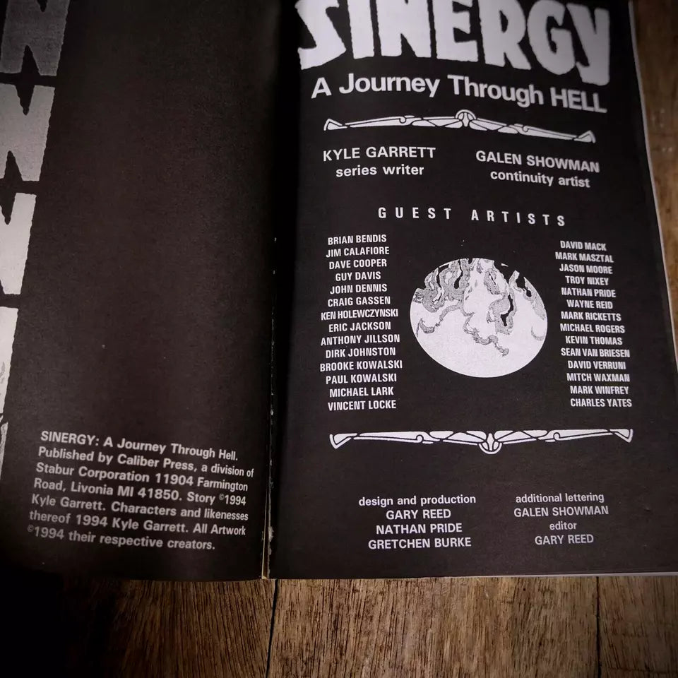 Sinergy A Journey Through Hell, Trade Paperback Softcover 1994