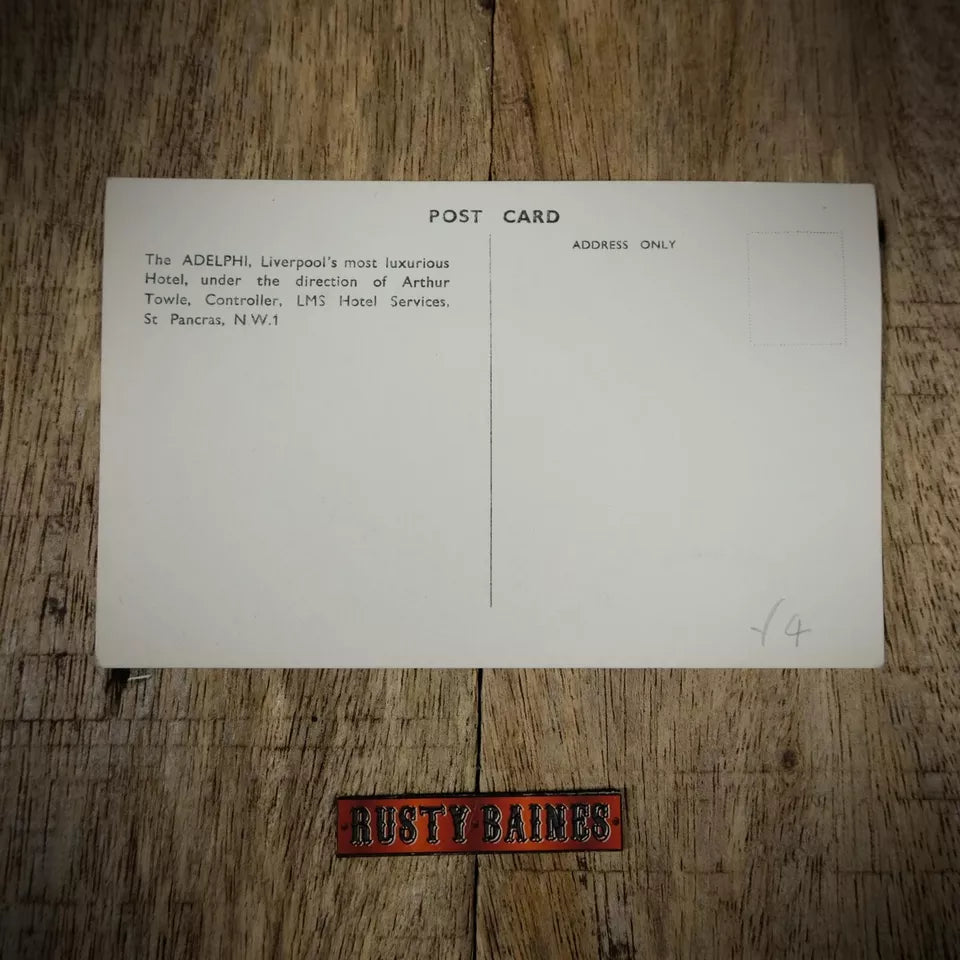 Vintage Postcard, Liverpool Adelphi Hotel, Real Photo