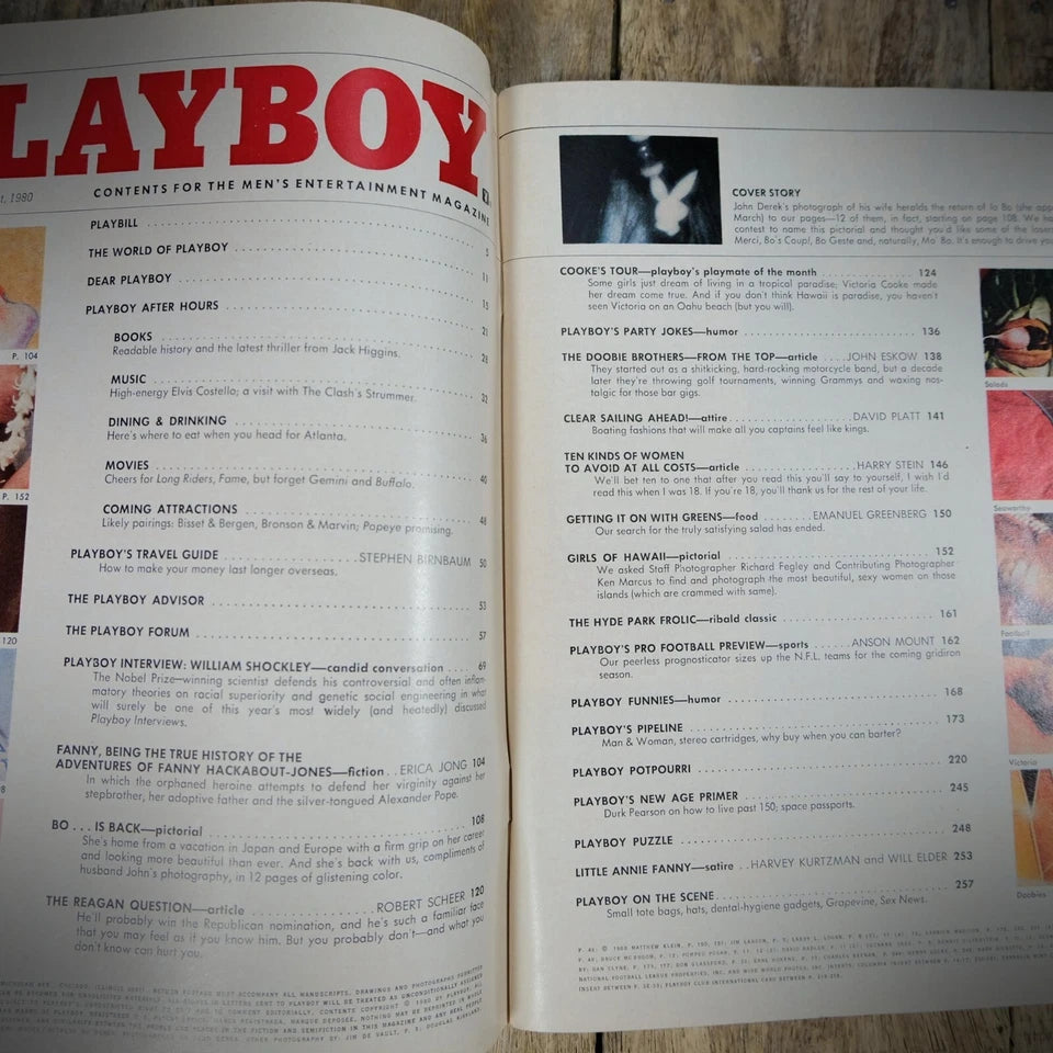 Vintage Playboy Magazine 1980 August