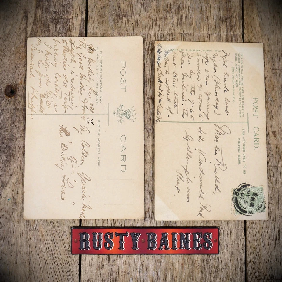 Postcard Bundle, Irish Turf Girl & Jaunting Car, Horse, Circa 1907