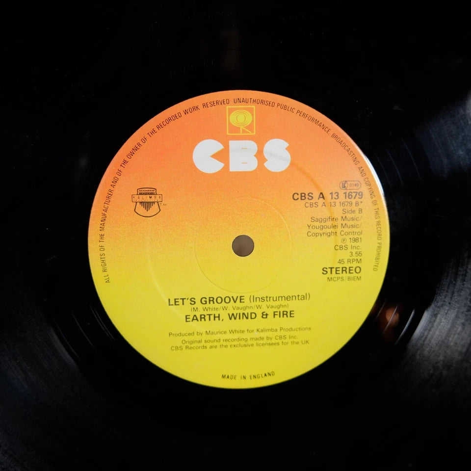 Record 12" Single, Earth Wind & Fire, Let's Groove