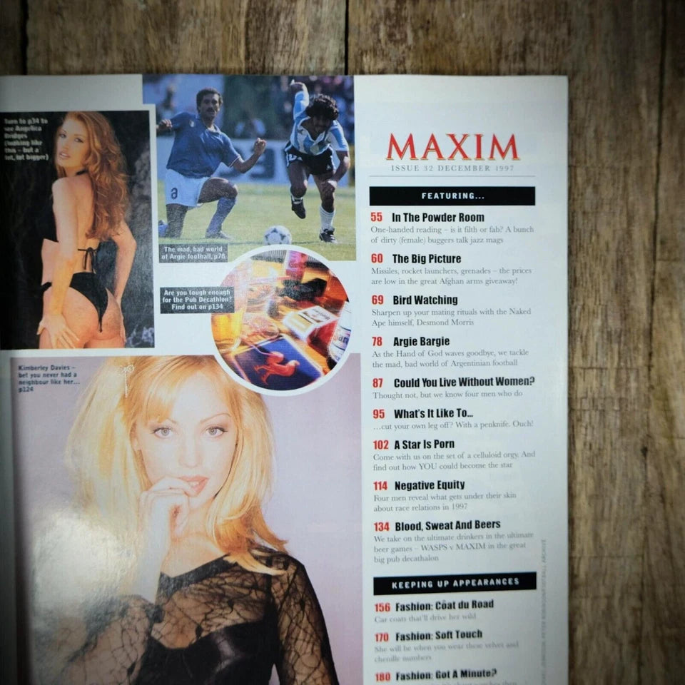 Maxim Magazine December 1997, Kimberley Davies