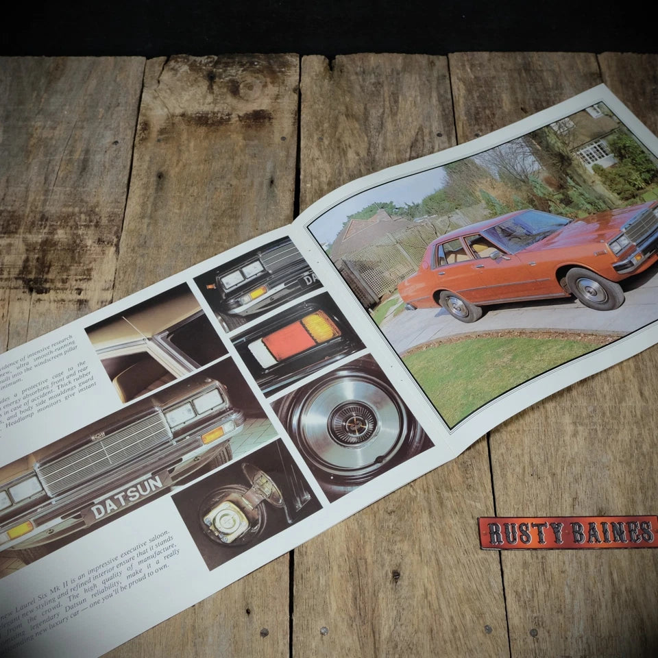 Sales Brochure, Datsun Laurel Six MkII 2.0, UK 1980