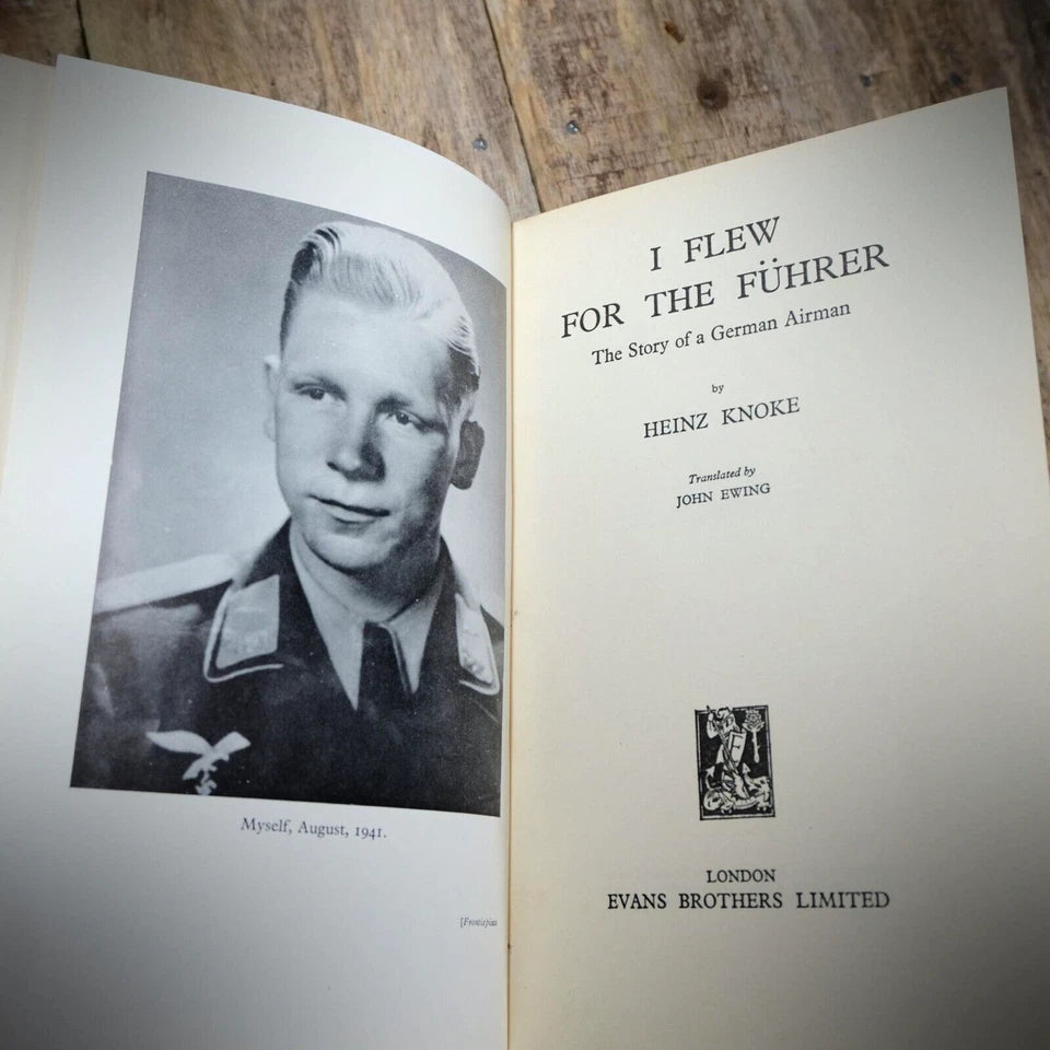 I Flew for the Fuhrer, Heinz Knoke, German WW2 Pilot, Hardcover 1954