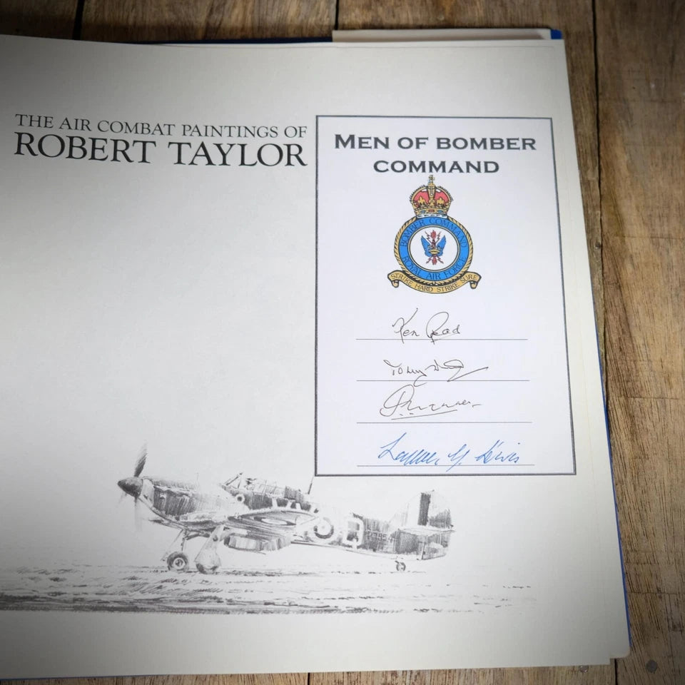 Robert Taylor Air Combat Paintings Volume I, Veteran Signed, Hardcover 1989