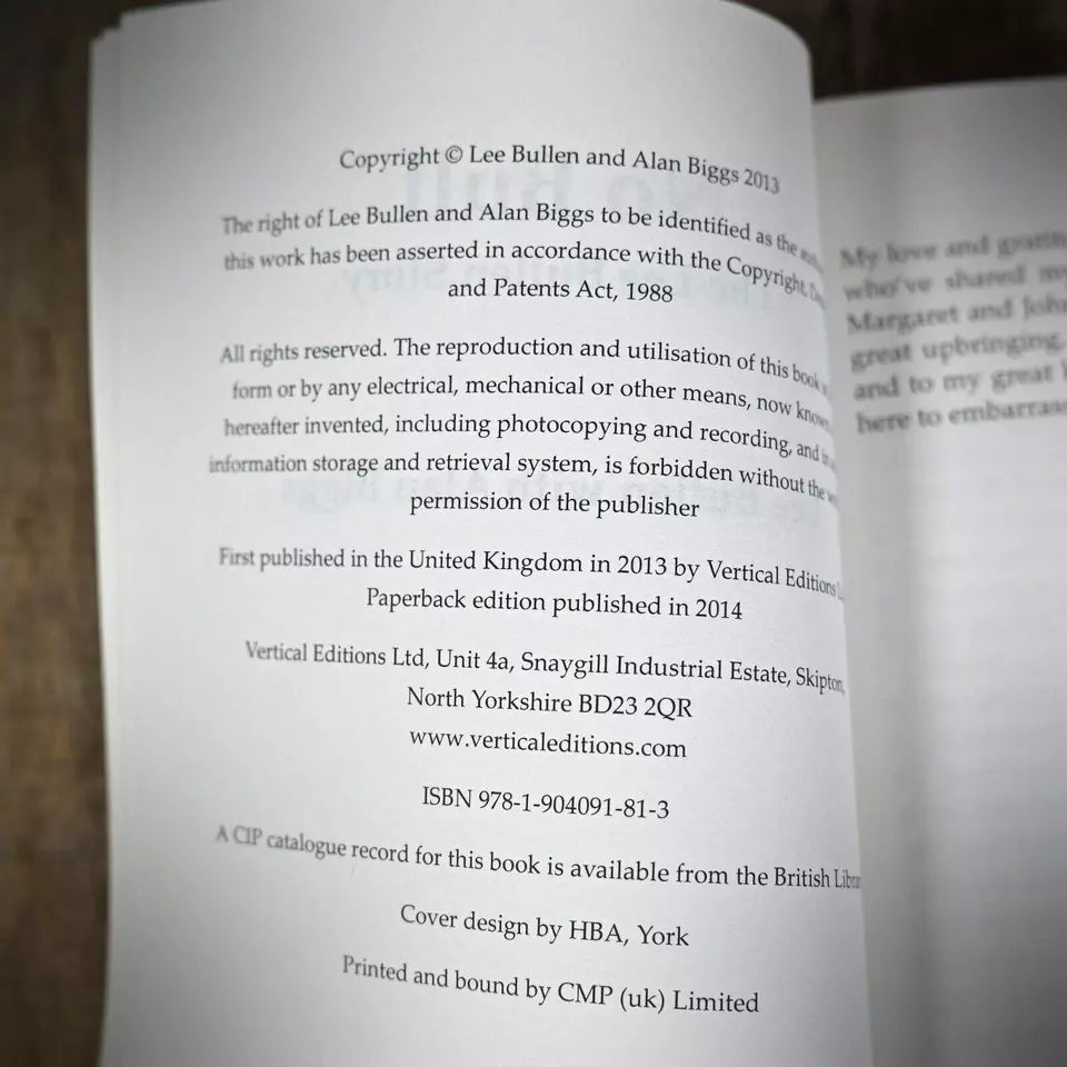 No Bull, Lee Bullen Autobiography, Sheffield Wednesday, 2013 Paperback