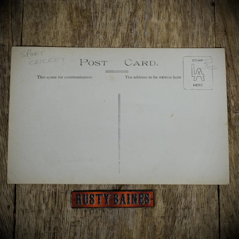Postcard, Historic Cricket Player Portrait, Pre-War Real Photo