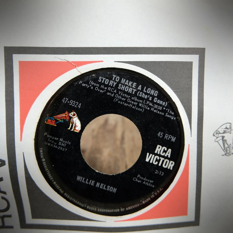 Record 7" Single, Willie Nelson San Antonio/To Make a Long Story Short