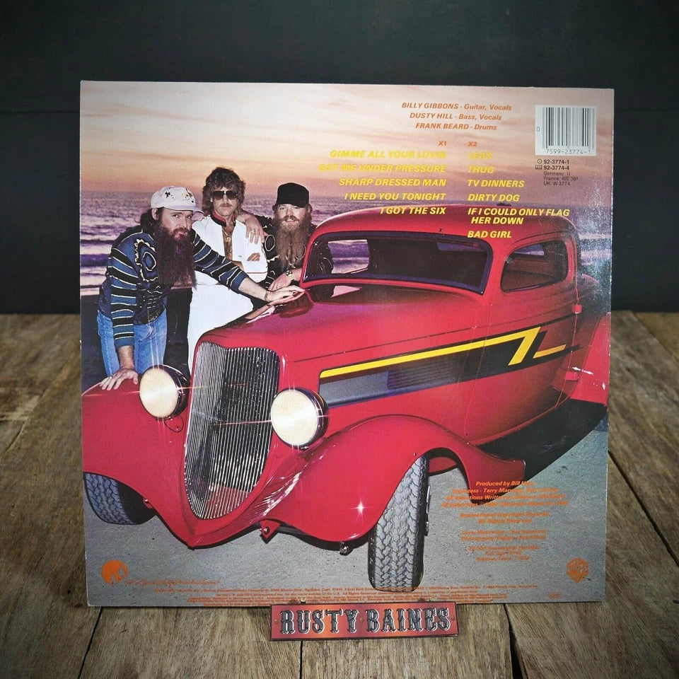 Record LP Album, ZZ Top, Eliminator