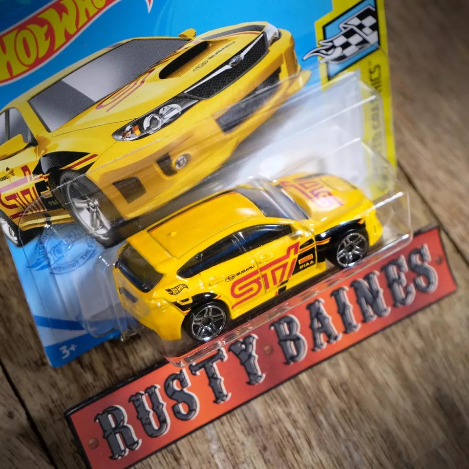 Hot Wheels, Subaru WRX STi, Yellow, Short Card