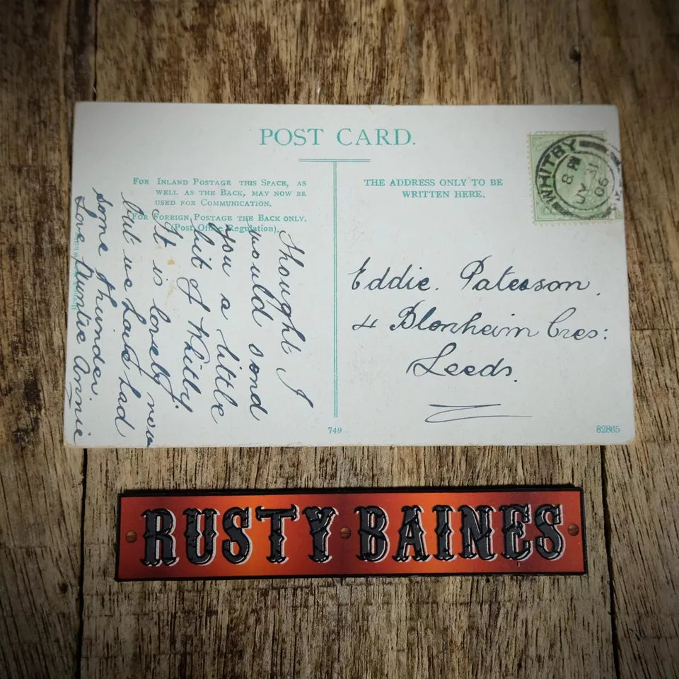 Postcard, Whitby Band Performance, The Saloon, Printed 1906
