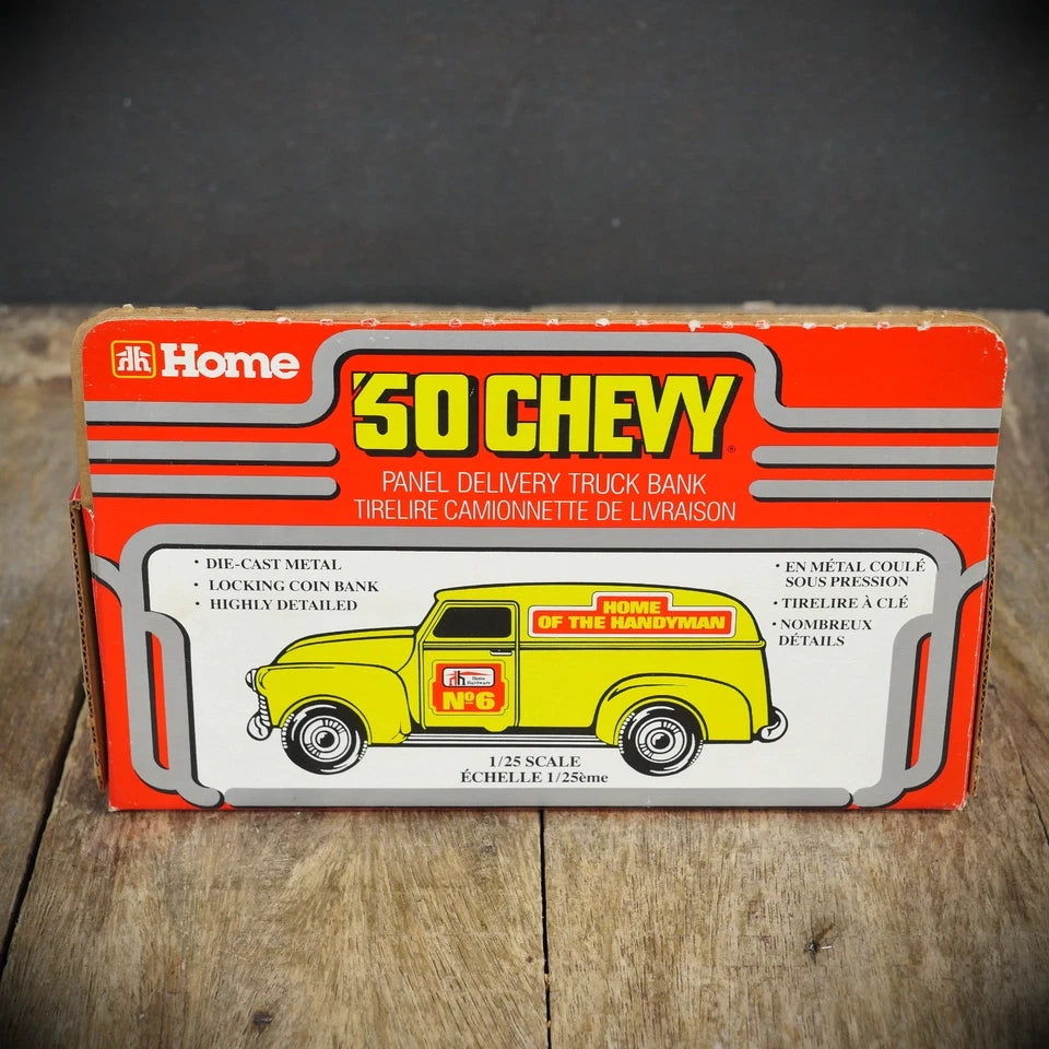 Unusual Chevy, ERTL 1950 Chevy Panel Van Truck Money Box, Ertl/DIY Handyman