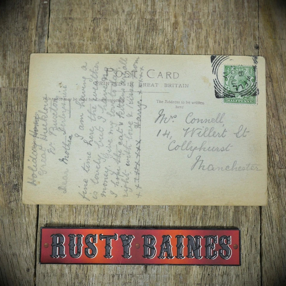 Postcard, Holiday Home Chalets, Great Hucklow, Derbyshire, Printed