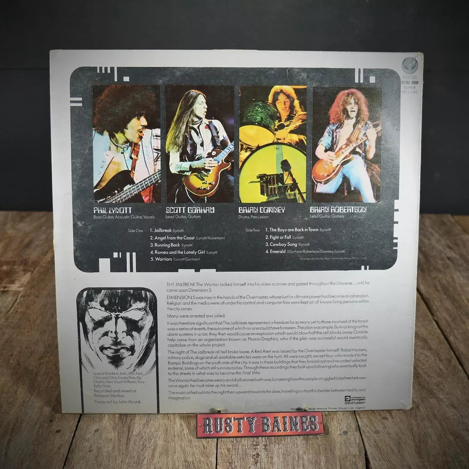 Record LP Thin Lizzy, Jailbreak Vertigo 9102 008
