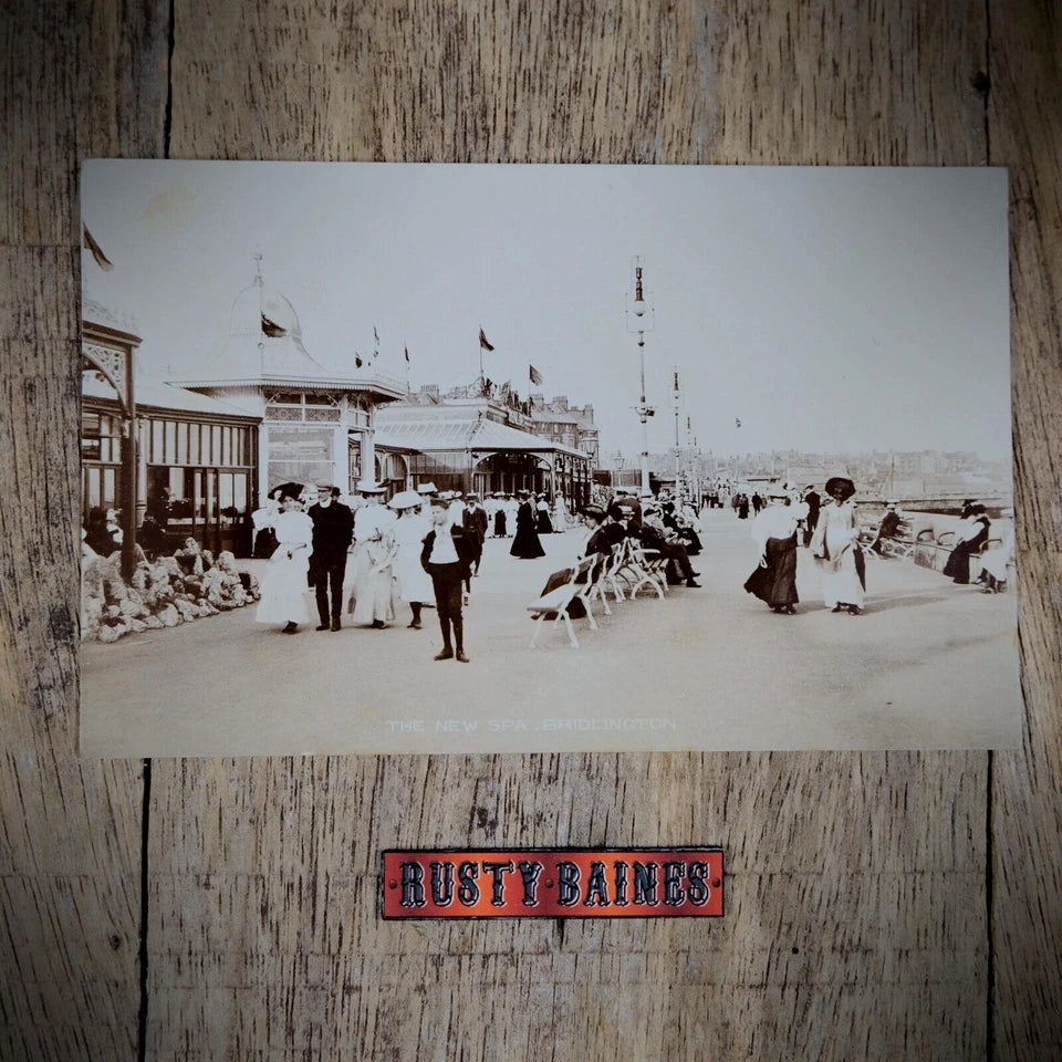 Postcard, Bridlington Spa, Edwardian Tourists, Real Photo