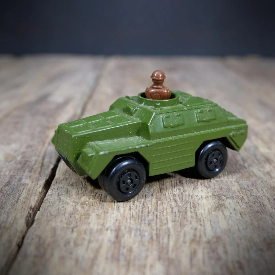 Bundleof Vintage Matchbox Military Vehicles, Stoat, Carrier, Weasel, Playworn