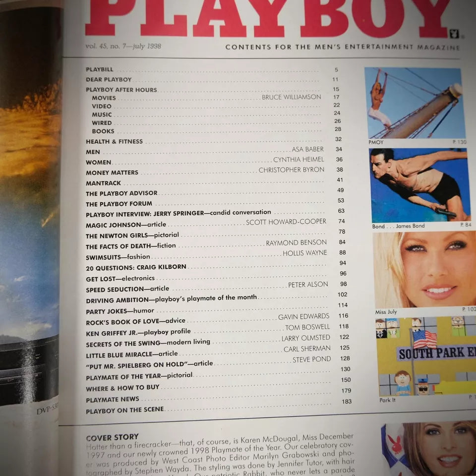 Playboy Magazine July 1998