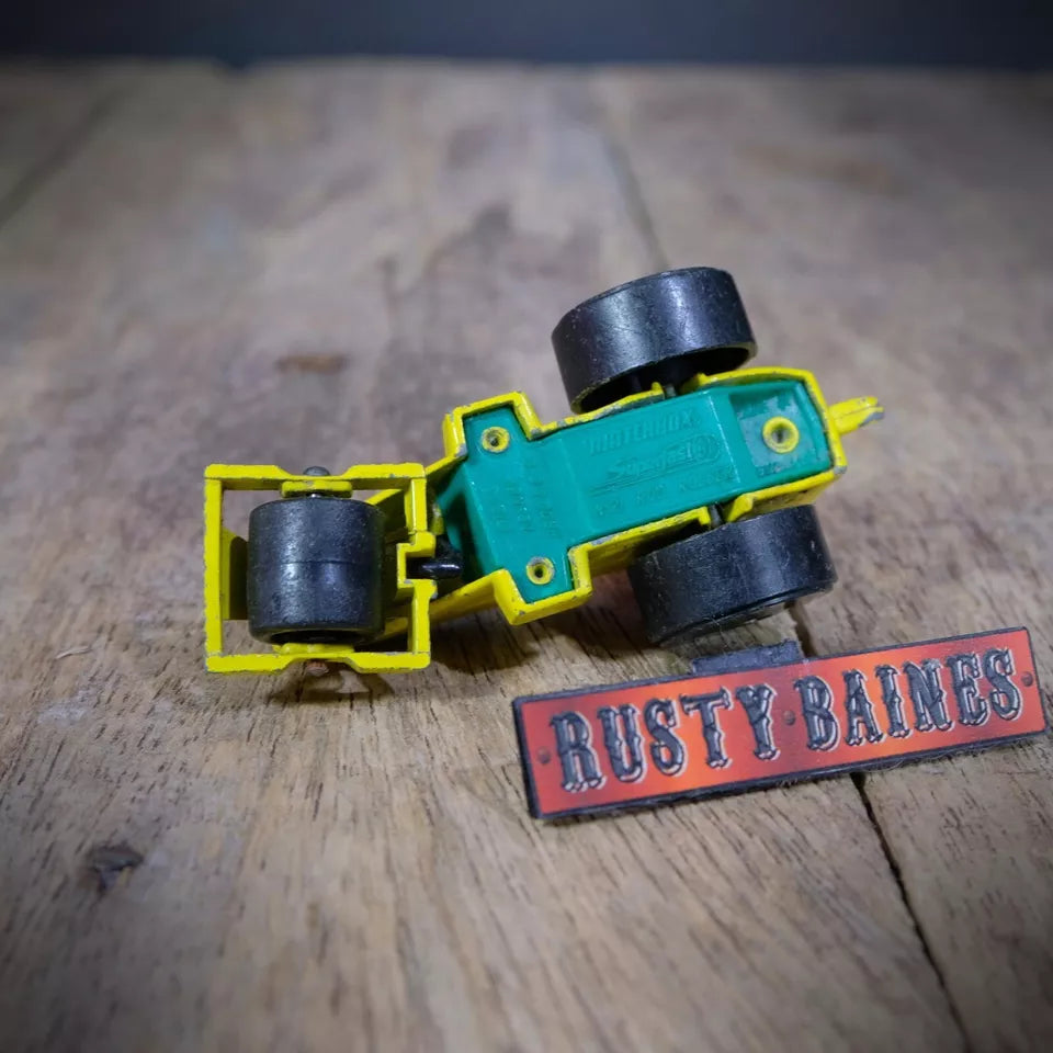 Matchbox #21Rod Road Roller, Playworn, No Box