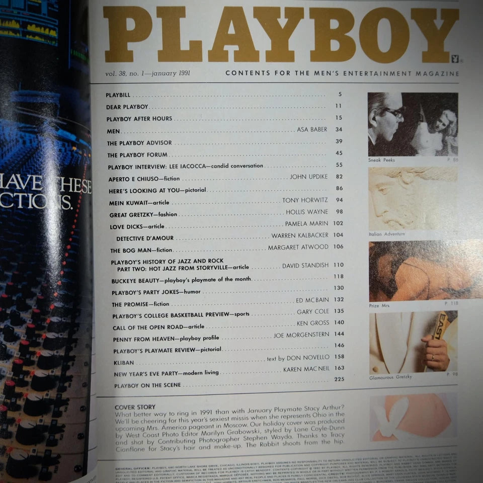 Playboy Magazine 1991 January