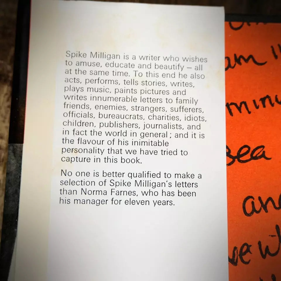 The Spike Milligan Letters, Norma Farnes, 1977 Hardcover