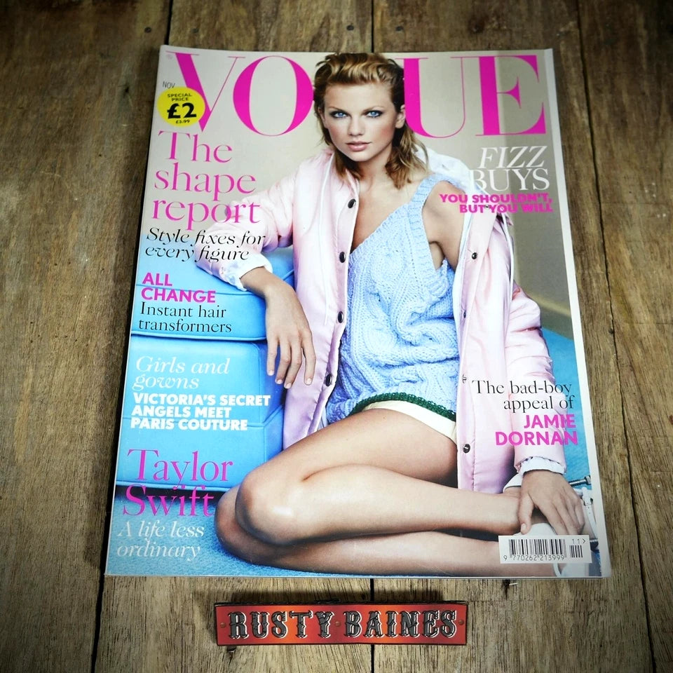 Vogue Magazine UK Back Issue, November 2014 Taylor Swift
