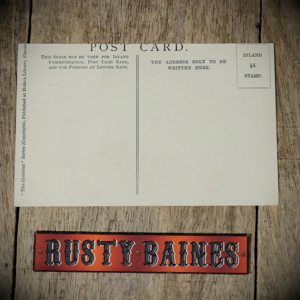 Postcard, Chester Oldest House F G Quinn Grocer Shop, Printed