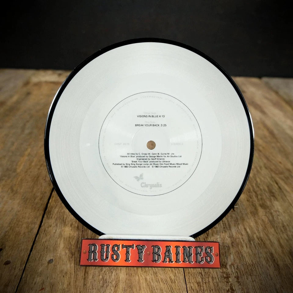 Record 7" Picture Disc Single, Ultravox, Visions in Blue